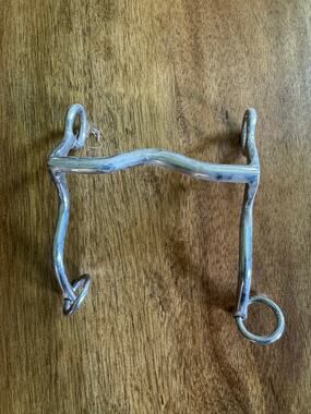 Western S-Shank Horse Bit 5-Inch Low Port Curb